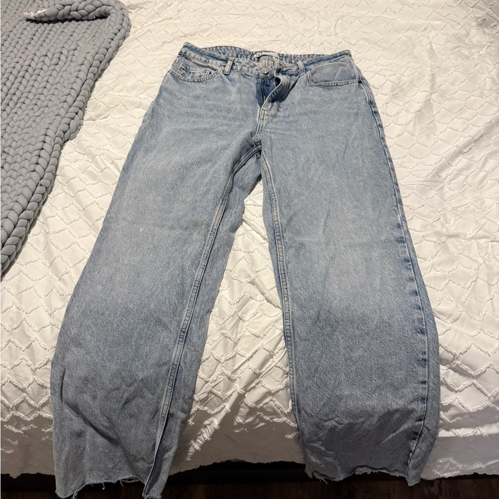 Zara Light Blue Flare Women's Jeans